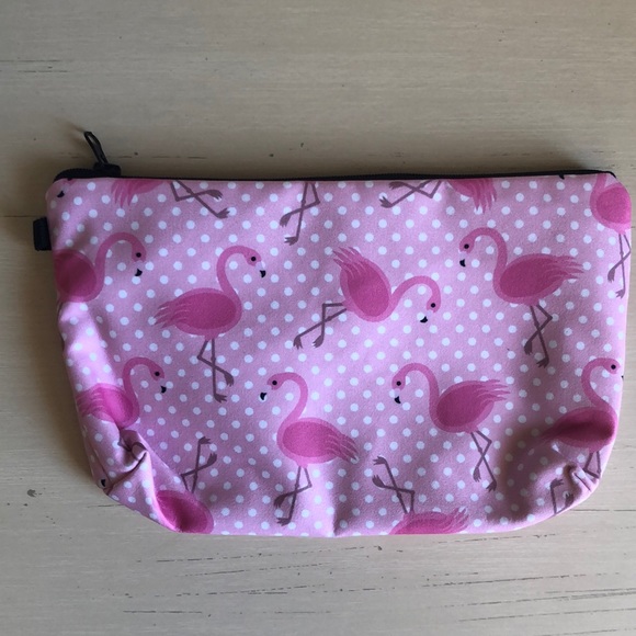 None Handbags - New - flamingo 🦩 zippered cosmetic bag